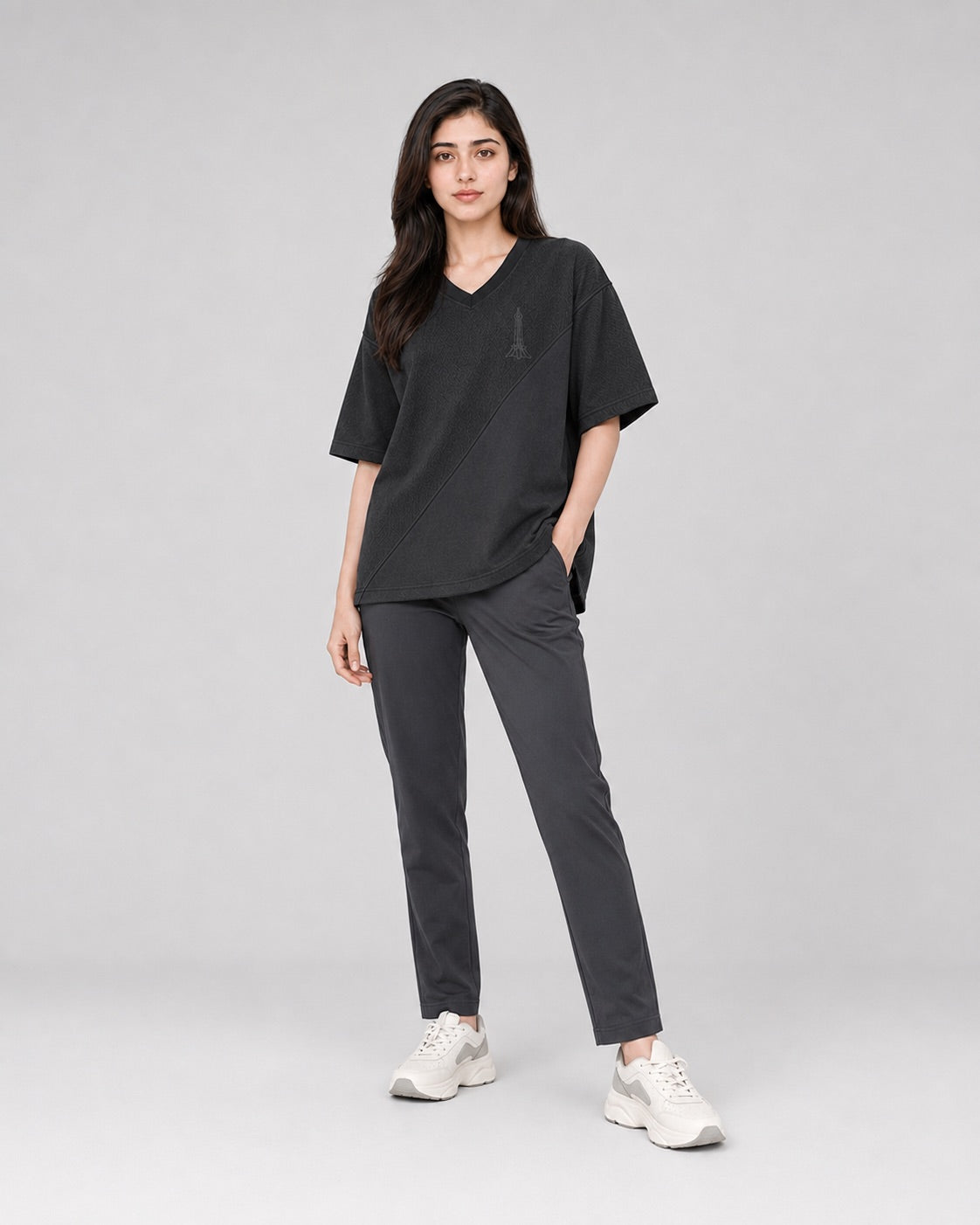 Azadi Mesh Oversized Tee — Women
