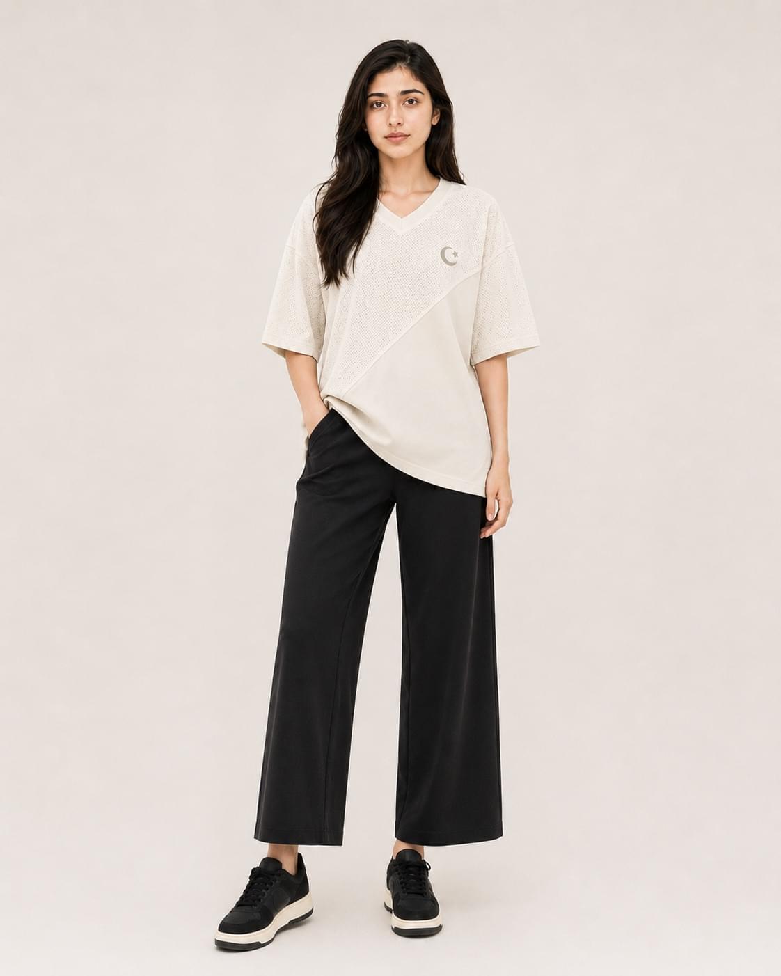 Azadi Mesh Oversized Tee — Women