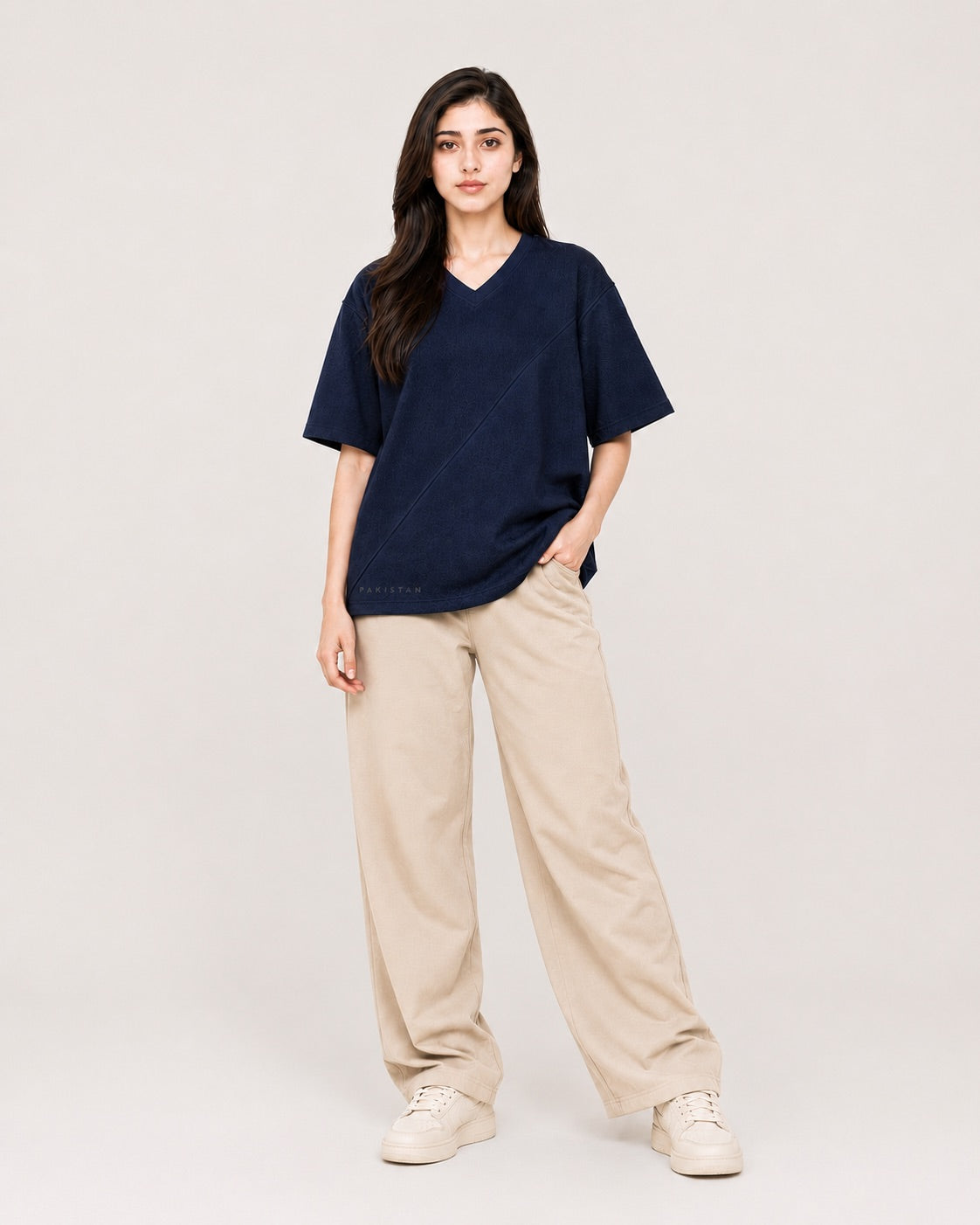 Azadi Mesh Oversized Tee — Women