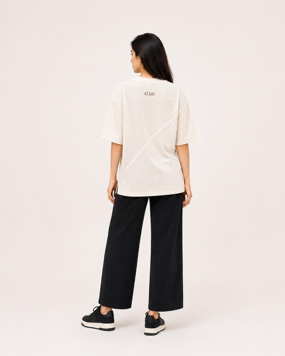 Azadi Mesh Oversized Tee — Women