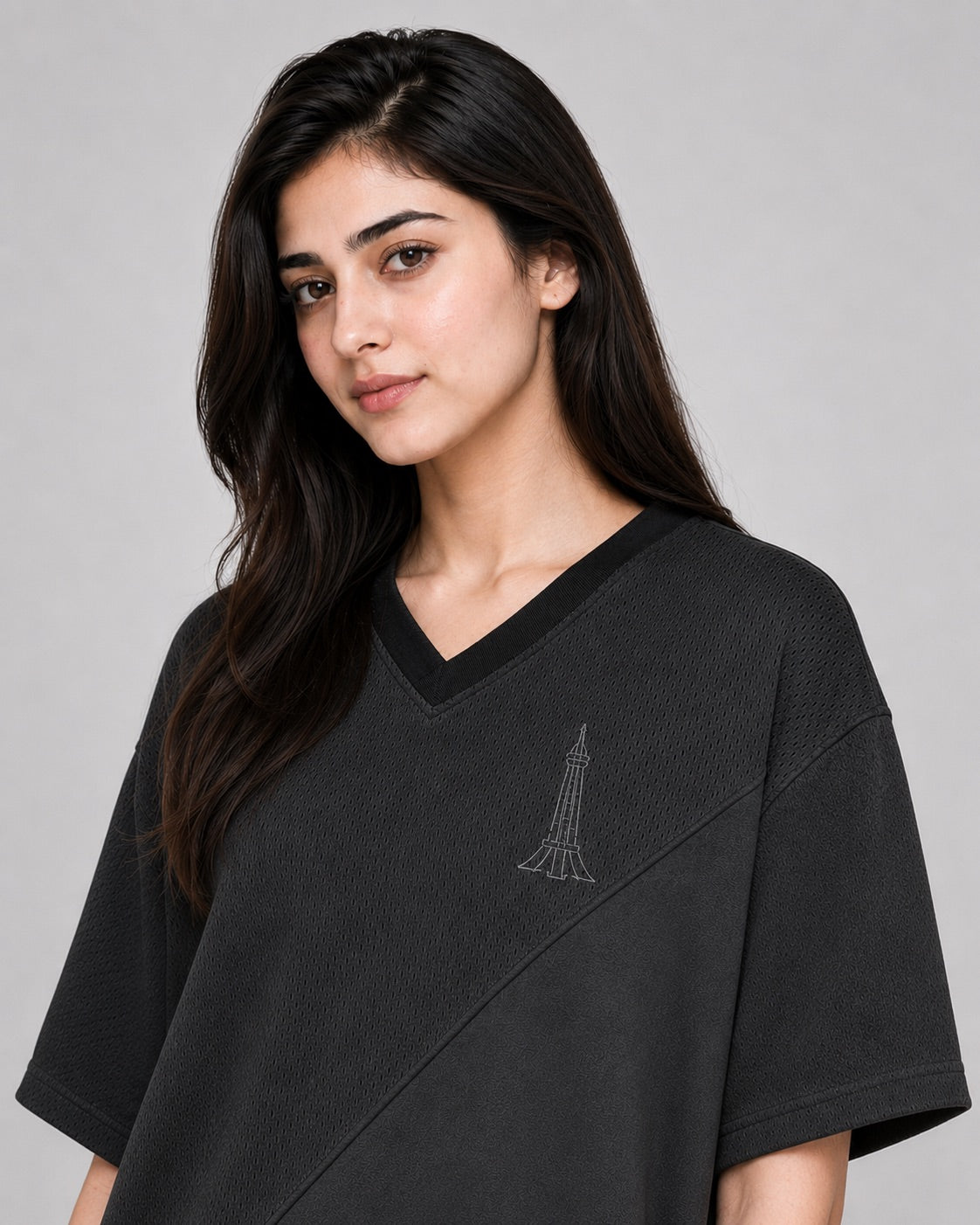 Azadi Mesh Oversized Tee — Women