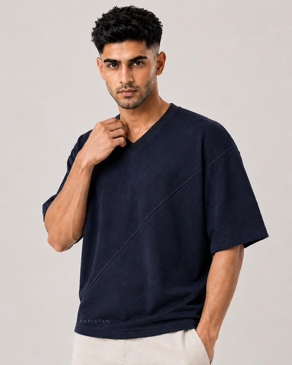 Azadi Mesh Oversized Tee — Men