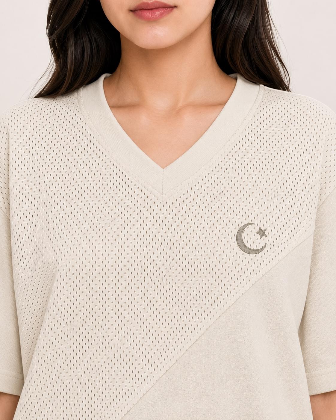 Azadi Mesh Oversized Tee — Women