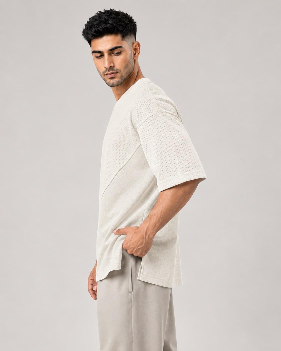Azadi Mesh Oversized Tee — Men