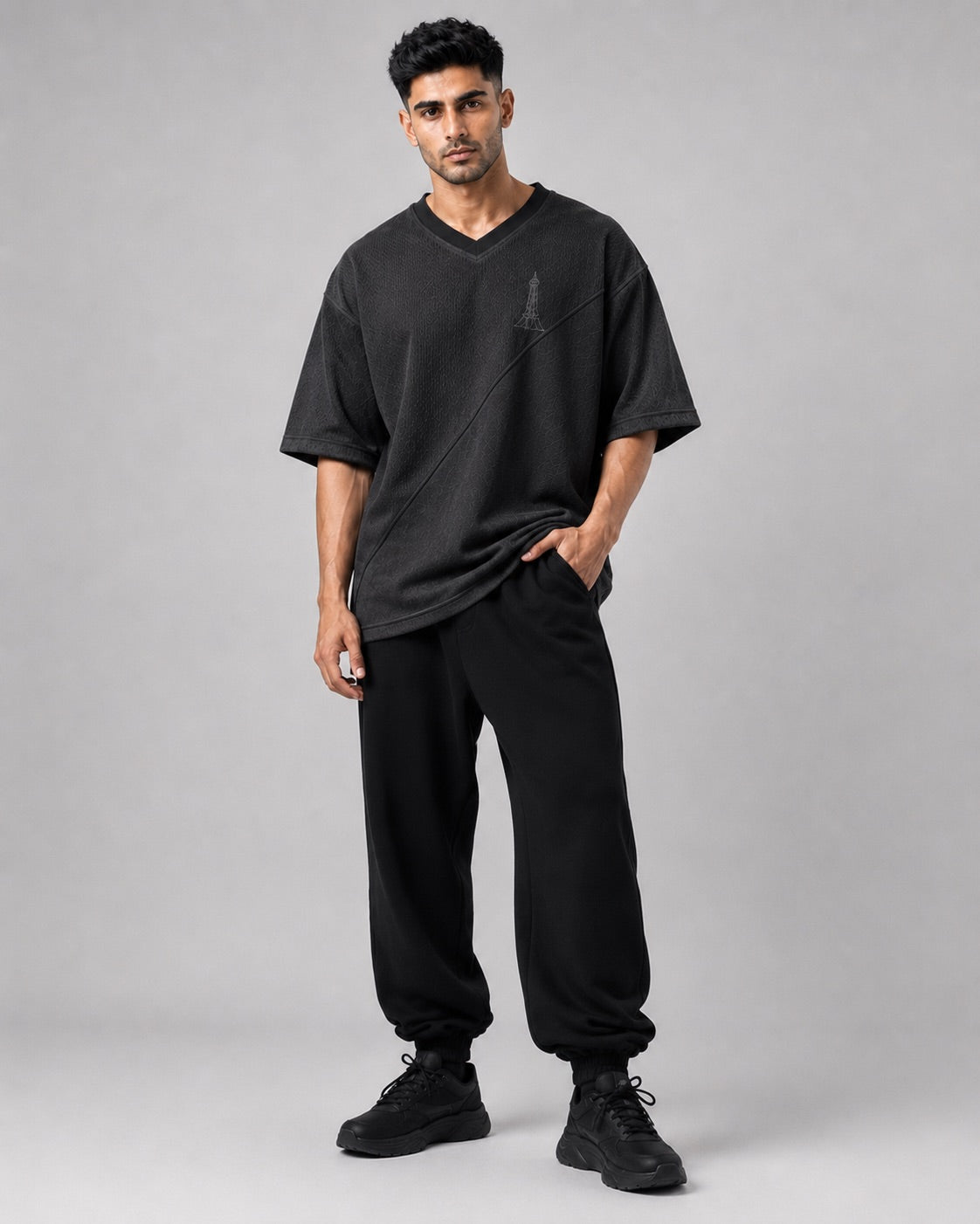 Azadi Mesh Oversized Tee — Men