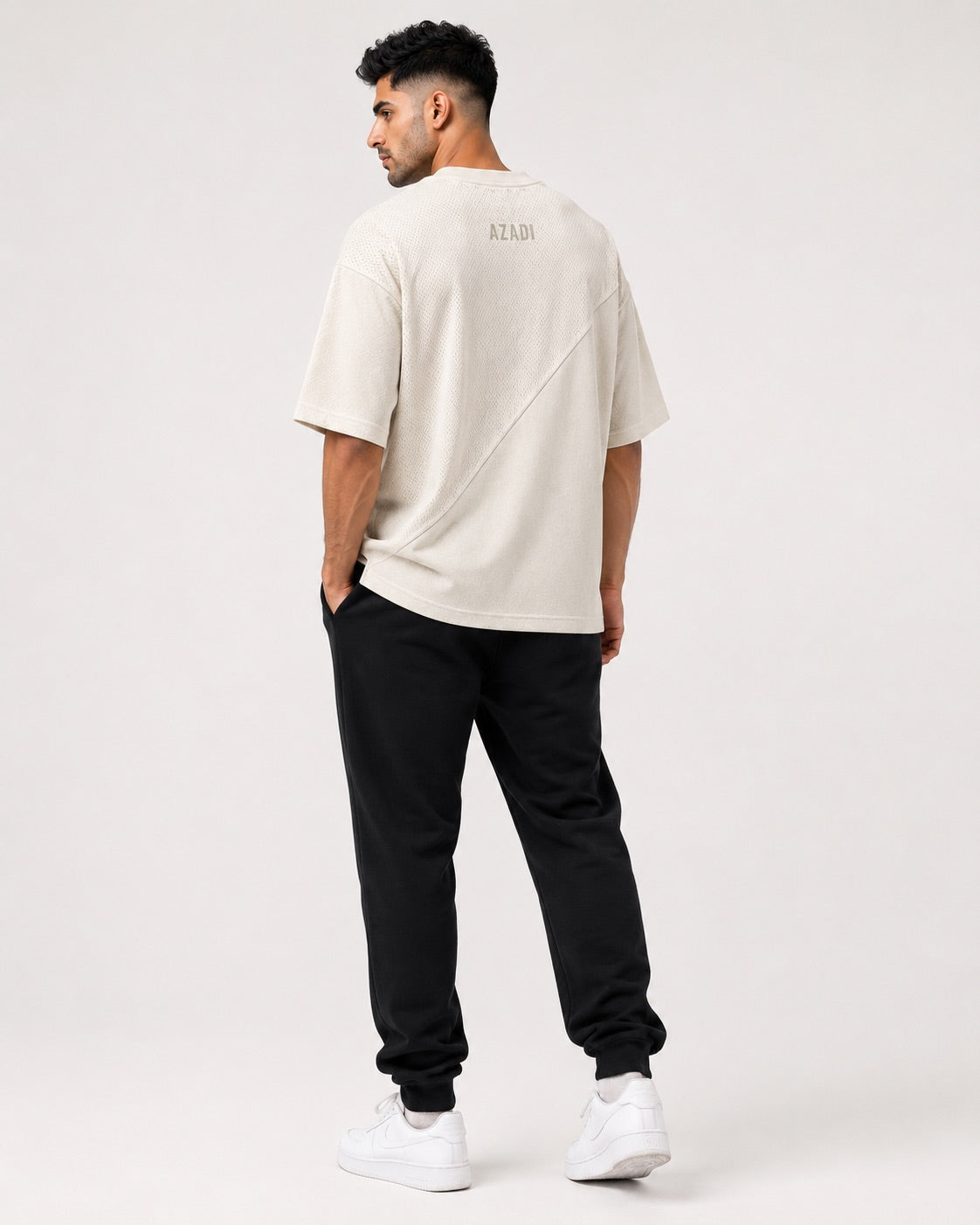 Azadi Mesh Oversized Tee — Men