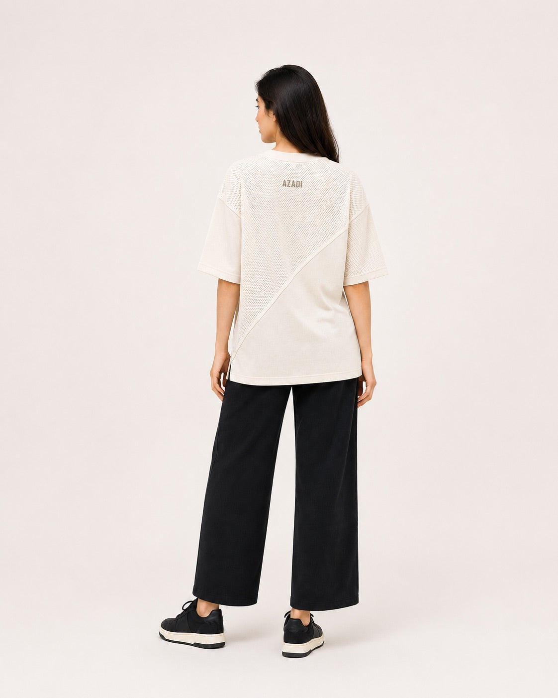 Azadi Mesh Oversized  Tee — Women