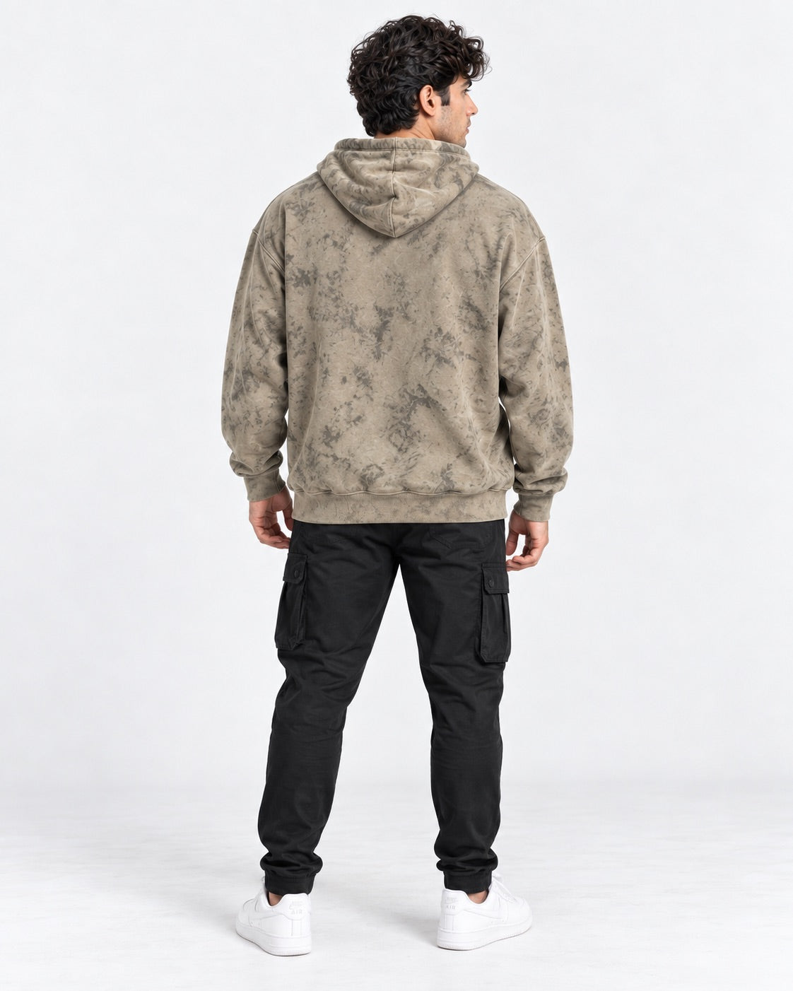 Tie-Dye Printed Hoodie