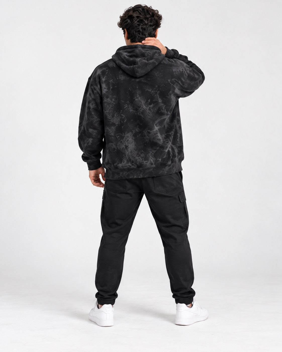 Tie-Dye Printed Hoodie