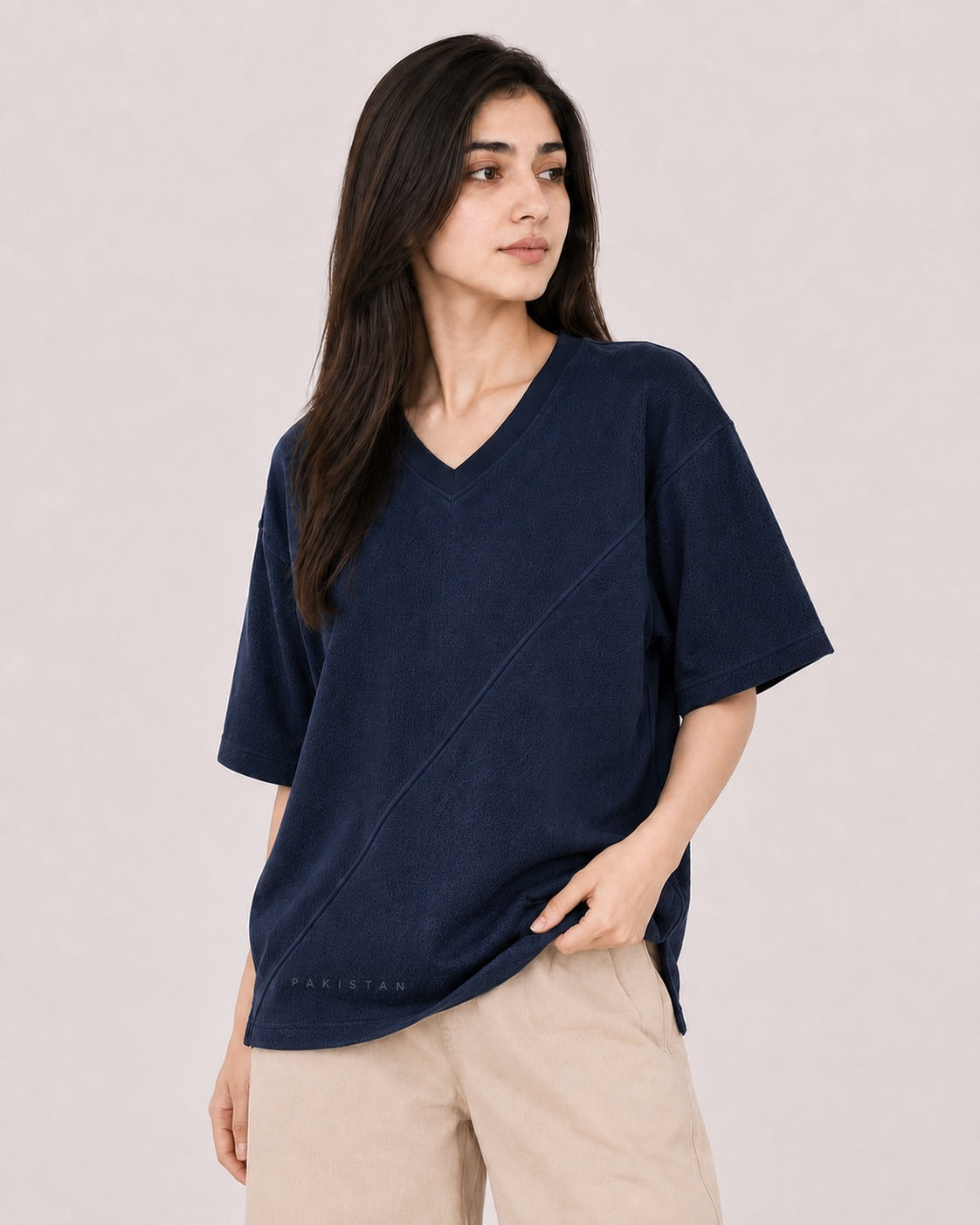 Azadi Mesh Oversized  Tee — Women