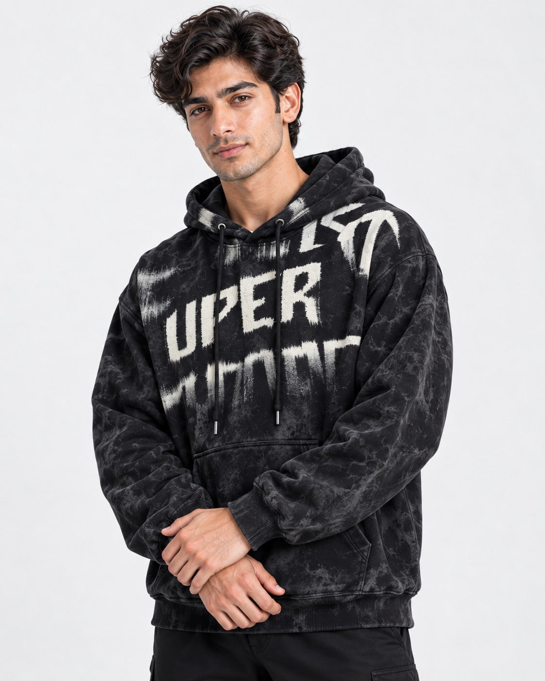 Tie-Dye Printed Hoodie