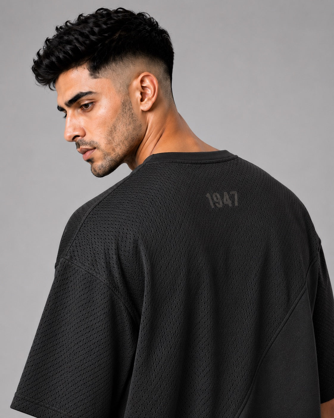 Azadi Mesh Oversized Tee — Men