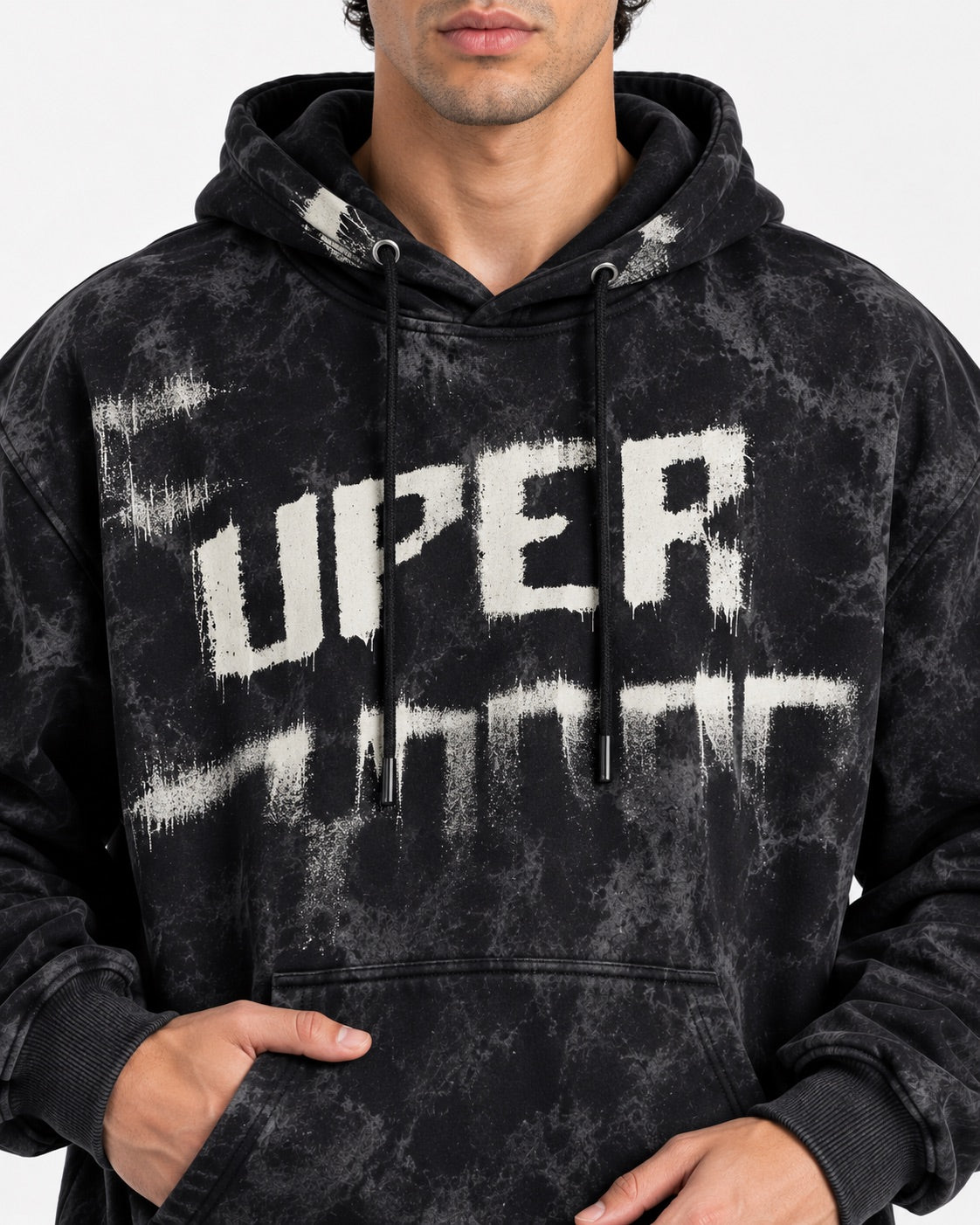 Tie-Dye Printed Hoodie