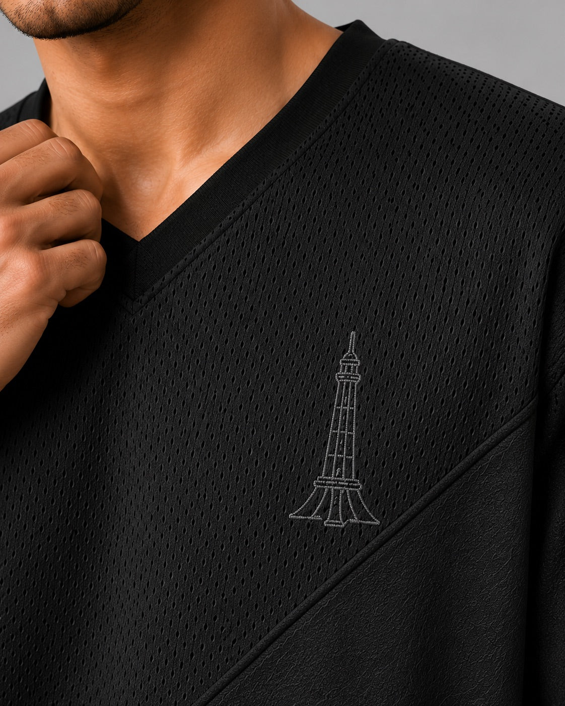 Azadi Mesh Oversized Tee — Men