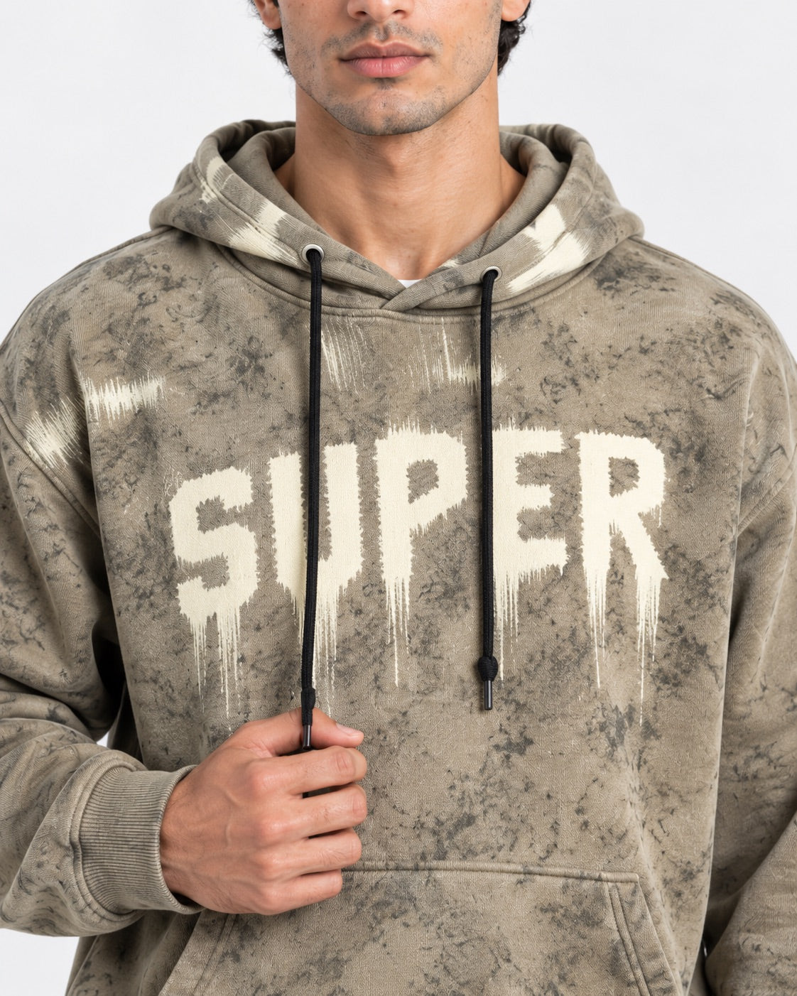 Tie-Dye Printed Hoodie